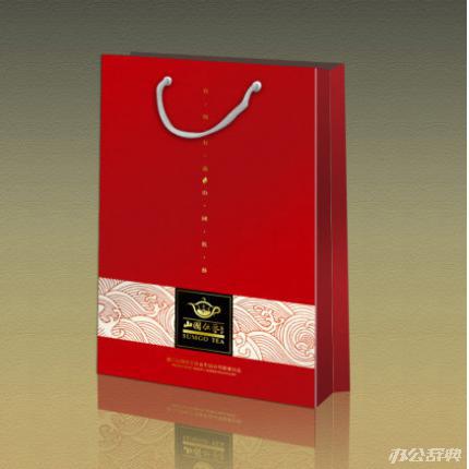 大度4开手提袋(32*22*6.5cm, 250克白卡纸单面覆膜)