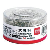 得力0039大头针 100g/筒