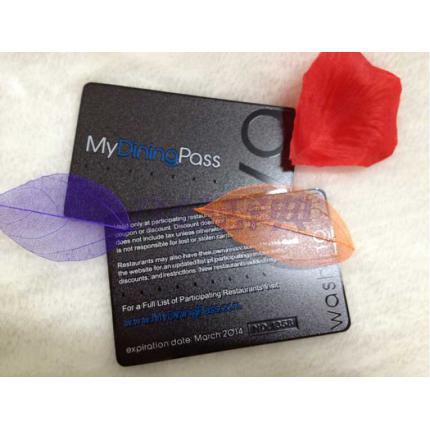 电镀黑枪色卡贵宾卡金属卡（同版100张）