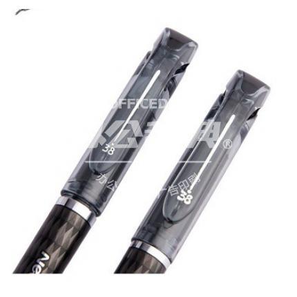 宝克PC2128 极细半针管笔 中性笔签字笔 进口油墨 0.38mm  黑色 12支装