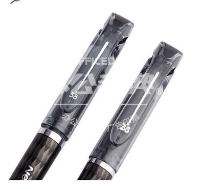 宝克PC2128 极细半针管笔 中性笔签字笔 进口油墨 0.38mm  黑色 12支装