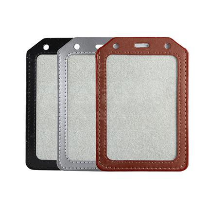 真皮卡套式工作证