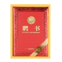 精装特种纸豪华纹路聘书 12开/8开/6开