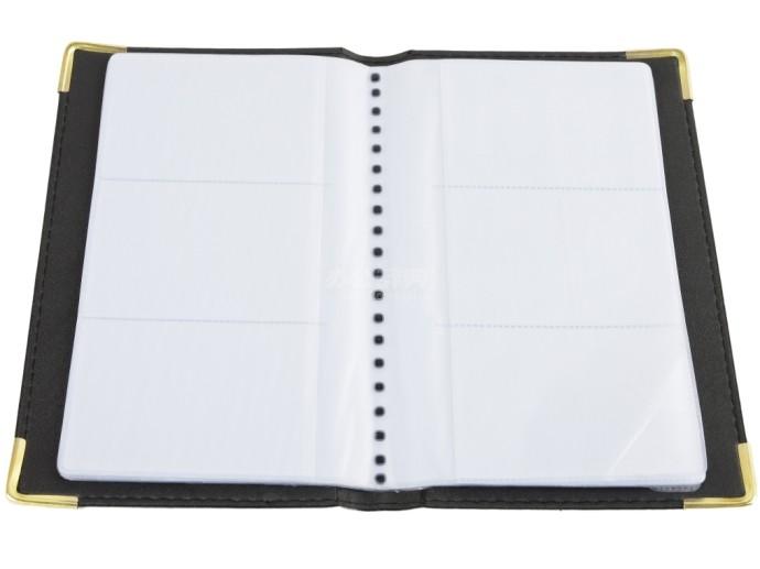 用得利商务三联软面名片册（120名/240名/300名）