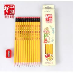 逢源G-6161/HB 中国梦铅笔 12支装，送铅笔刀